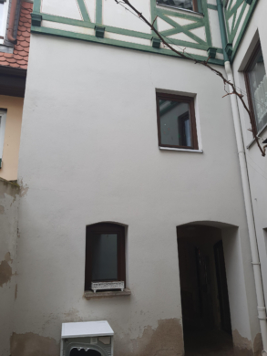 Innenhof Vorderhaus - Wohn- & Geschäftshaus im Zentrum von Naumburg/Saale – Fachwerkhaus – Fassade Denkmalschutz – 2 GE – 4 WE