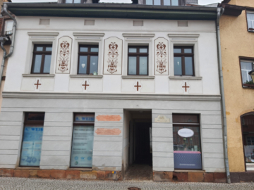 Bild - Wohn- & Geschäftshaus im Zentrum von Naumburg/Saale – Fachwerkhaus – Fassade Denkmalschutz – 2 GE – 4 WE