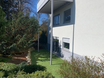 Terrasse UG - Exklusive, sanierte Eigentumswohnung umgeben von Wiesen & Wäldern – Top-Zustand – Top-Lage – Gattendorf