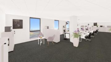 Rendering - Jetzt individuell gestalten: top-sanierte Bürofläche im Herzen der Stadt mit herrlichem Saale-Blick