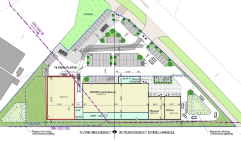 Projektierter Neubau: Verbrauchermarkt in Wiesau – ca. 661 m² zur Anmietung – Fläche bis ca. 1.000 m² erweiterbar, 95676 Wiesau, Verbrauchermarkt