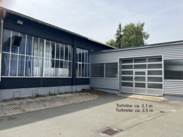 Lagerhalle/Werkstatt (ca. 380 m²) – zentrumsnahes Gewerbegebiet in Hof – Kurzzeit-Anmietung möglich, 95028 Hof, Werkstatt