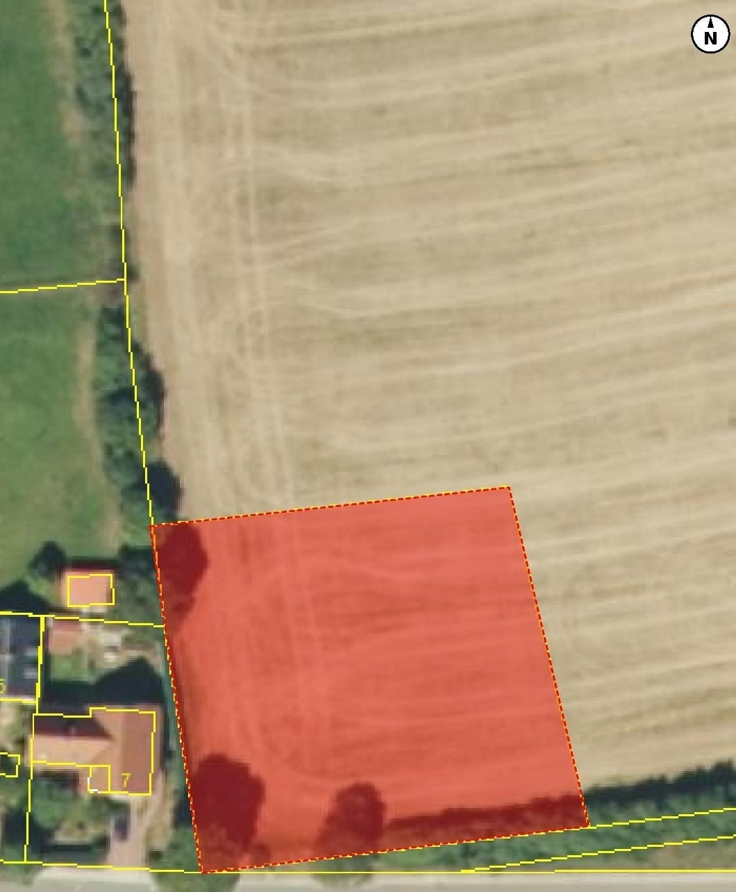 Titelbild - Bauerwartungsland in Hof mit 1.951 m² – angrenzend an Wohnbebauung