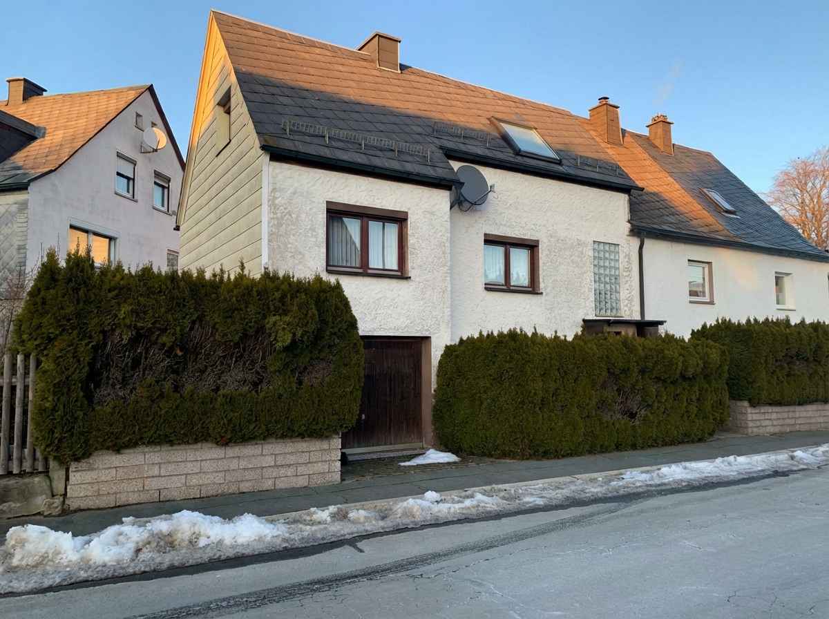 Titelbild - Einfamilienwohnhaus Wohnfläche ca. 150 m² – kl. Garten und Vorgarten, Garage – Schwarzenbach/Wald