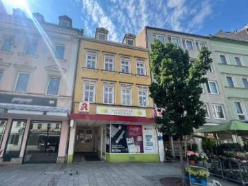 Attraktives Geschäftshaus mit Entwicklungspotenzial in bester Innenstadtlage von Hof – Grundstück ca. 520 m² – Gesamtfläche ca. 344 m², 95028 Hof, Haus
