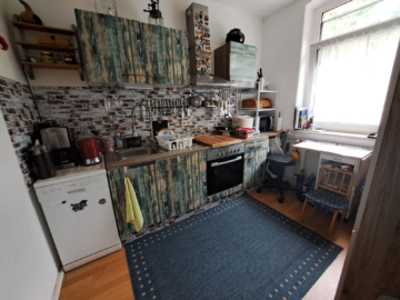 Küche - gepflegte Eigentumswohnung in 08626 Adorf – ca. 73 m² Wohnfläche – 2 Zimmer – Keller – Innenhofnutzung – zentrale Lage