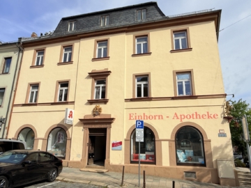 Außenansicht - Historisches Stadthaus mit Wohn- & Gewerbeflächen in zentralster Lage von Hof – Denkmalgeschützt