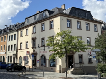 Historisches Stadthaus mit Wohn- & Gewerbeflächen in zentralster Lage von Hof – Denkmalgeschützt, 95028 Hof, Haus